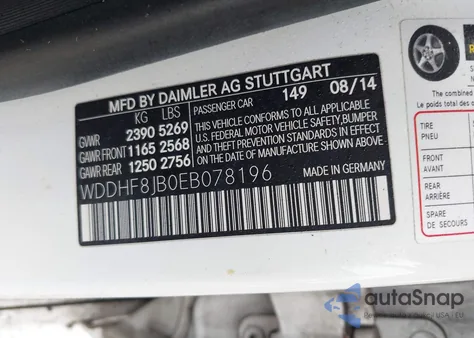 2014 Mercedes-Benz E 350 4Matic z USA, uszkodzony, nr VIN WDDHF8JB0EB078196